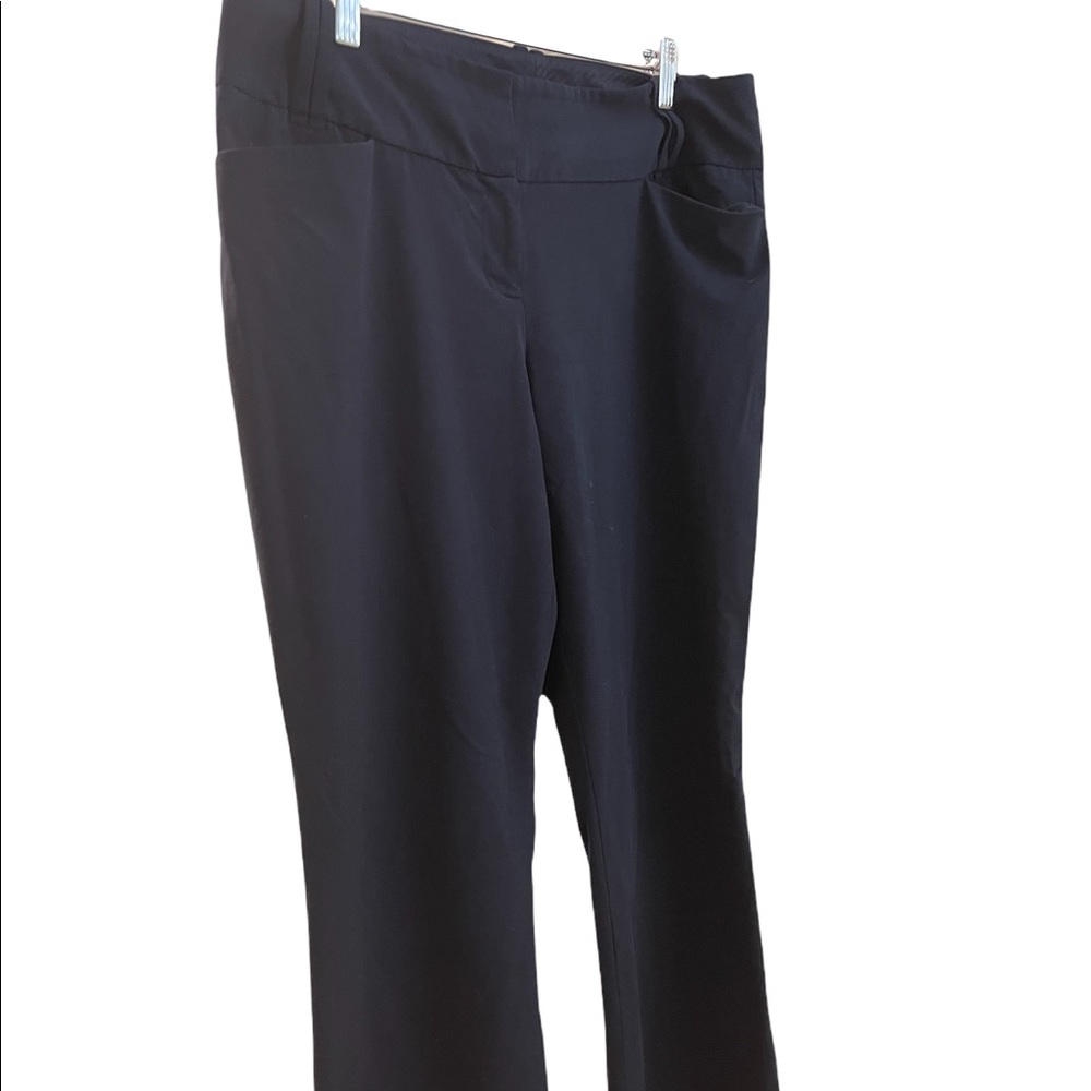 Dark navy blue Cassidy fit pants from The Limited.